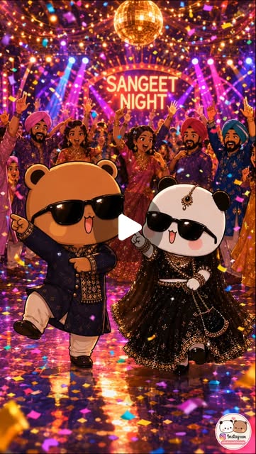 Bubu Dudu Kaala Chasma Fever in Sangeet Night😎💃🕺